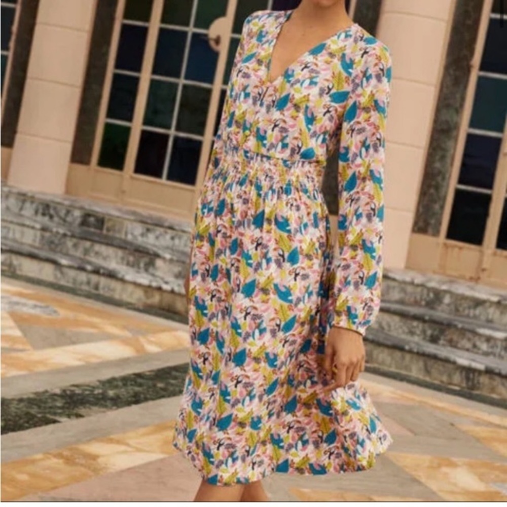 Boden Susannah Midi Dress in Milkshake